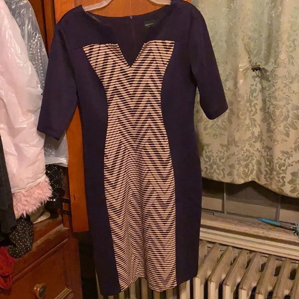 Connected Apparel PurpleβTan Dress sz. 6